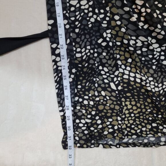 S.L. Fashions Pebble Pattern‎ Dress with Rhinestone Waist Belt - Size 14 - Picture 8 of 8